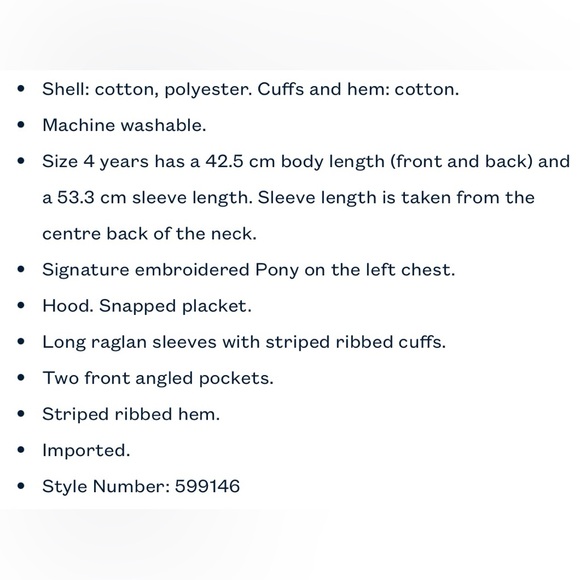 Polo Ralph Lauren Boys Kids Black Snap-Front Fleece Hoodie Sweatshirt. 5. 5T. - Picture 7 of 8